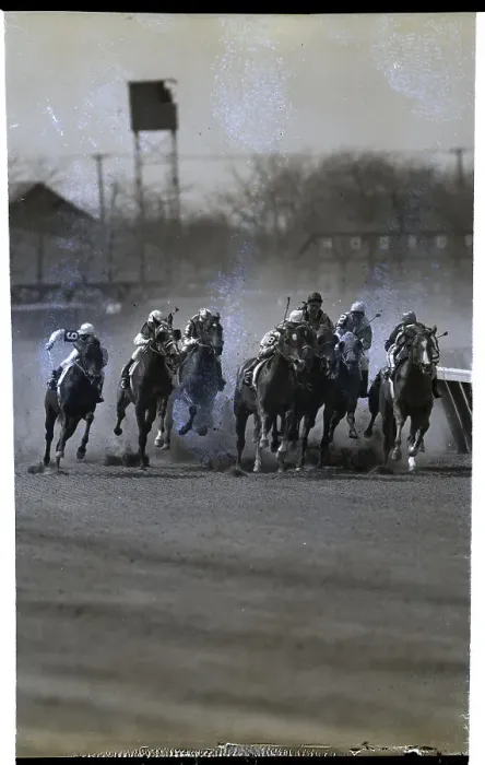 Framed Print : Horse Race In Progress