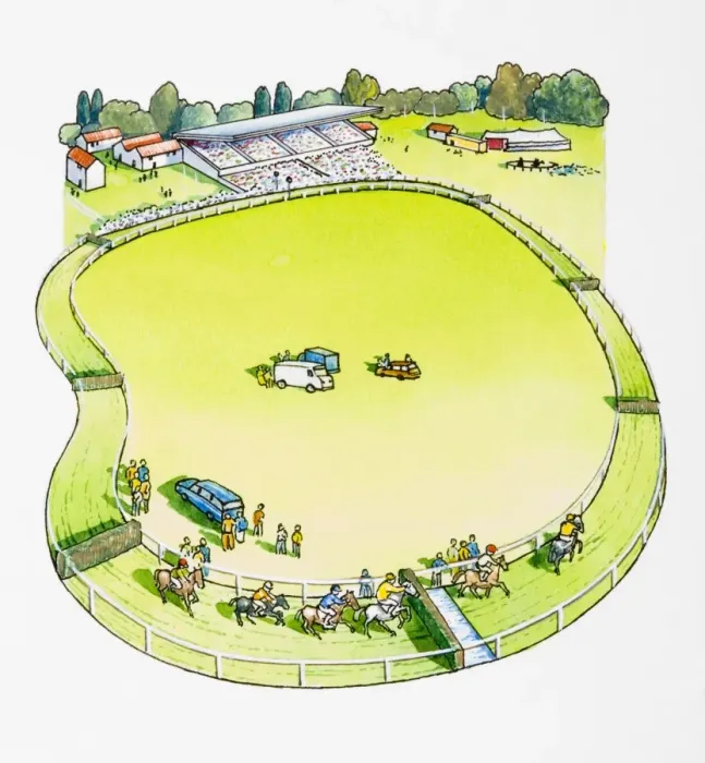 Framed Print : Horse racecourse Framed Print : Horse racecourse