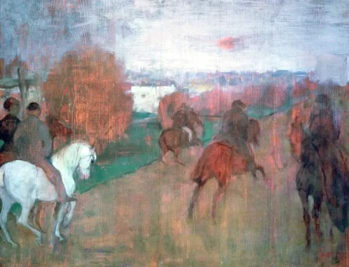Framed Print : Horse Riders, 1864-1868. Artist: Edgar Degas Framed Print : Horse Riders, 1864-1868. Artist: Edgar Degas