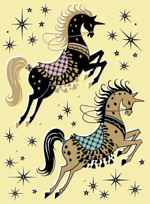 Framed Print : Two Horses Performing Framed Print : Two Horses Performing