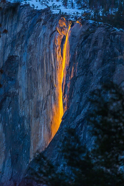 Horsetail Falls in Yosemite National Park, Yosemite, California, United States