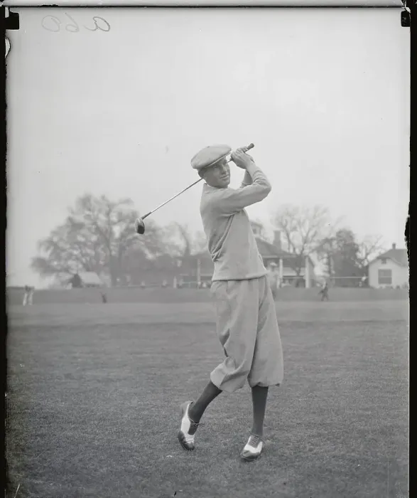 Framed Print : Horton Smith Swinging Golf Club Framed Print : Horton Smith Swinging Golf Club
