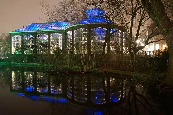 Hortus Botanicus Building at Night, Long Exposure, Amsterdam, the Netherlands
