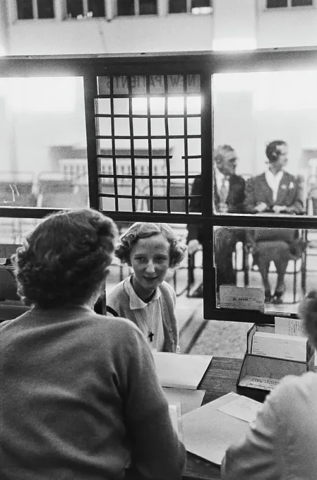 Framed Print : Hospital Appointments Desk, 1954 Framed Print : Hospital Appointments Desk, 1954