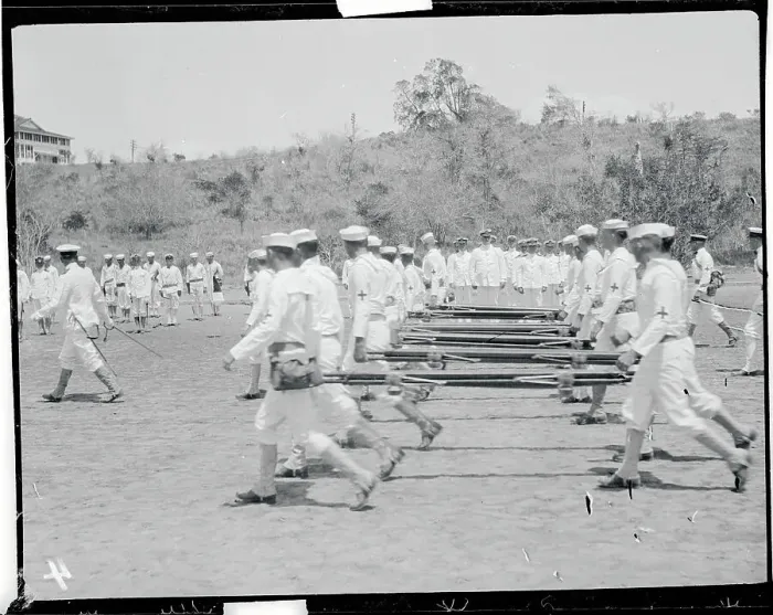 Framed Print : Hospital Corps Marching Framed Print : Hospital Corps Marching