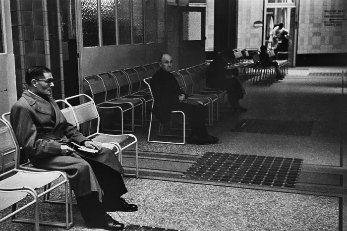 Framed Print : Hospital Waiting Room, 1954 Framed Print : Hospital Waiting Room, 1954
