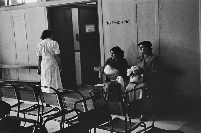 Framed Print : Hospital Waiting Room, 1954 Framed Print : Hospital Waiting Room, 1954