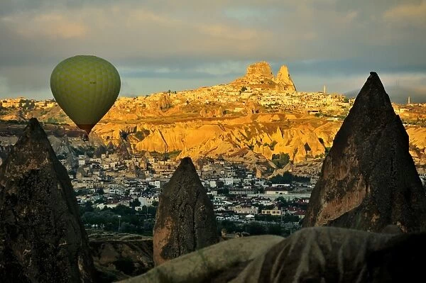 Hot air balloon trip in the morning in Cappadocia