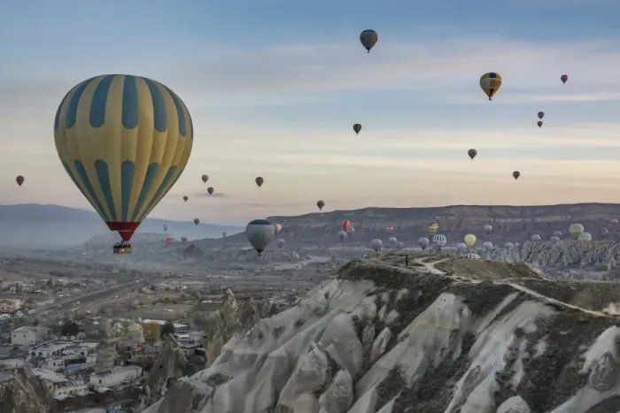 Framed Print : Hot Air Ballooning in Cappadocia, Nevsehir, Turkey
