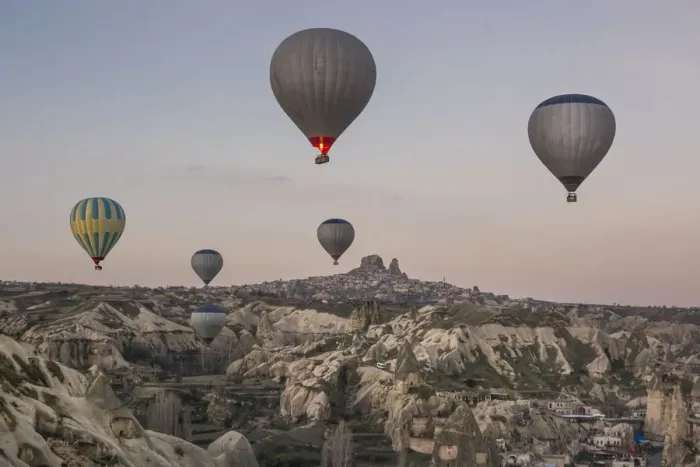 Framed Print : Hot Air Ballooning in Cappadocia, Nevsehir, Turkey Framed Print : Hot Air Ballooning in Cappadocia, Nevsehir, Turkey