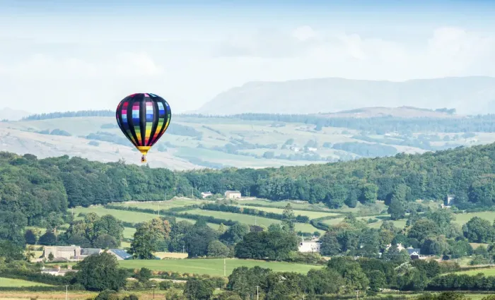 Framed Print : Hot air ballooning in the United Kingdom