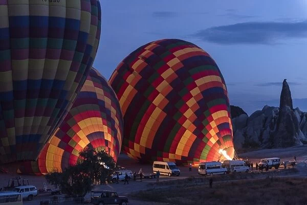 Hot air balloons in cappadocia