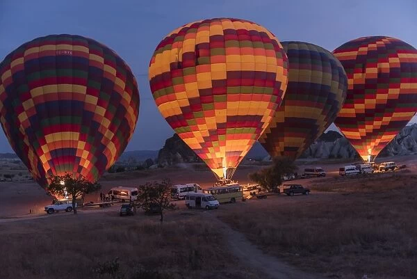 Hot air balloons in cappadocia