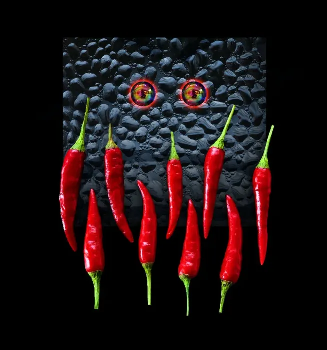 Framed Print : Hot Chilli Monster Framed Print : Hot Chilli Monster
