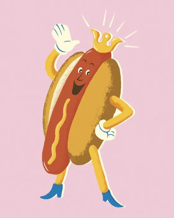 Framed Print : Hot Dog King Framed Print : Hot Dog King