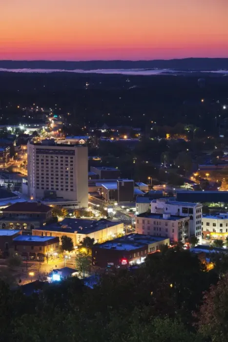 Framed Print : Hot Springs, Arkansas, City View