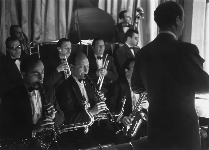 Framed Print : Hot Wind. 30th December 1950: Wind instruments in the orchestra at La Nouvelle Eve Framed Print : Hot Wind. 30th December 1950: Wind instruments in the orchestra at La Nouvelle Eve