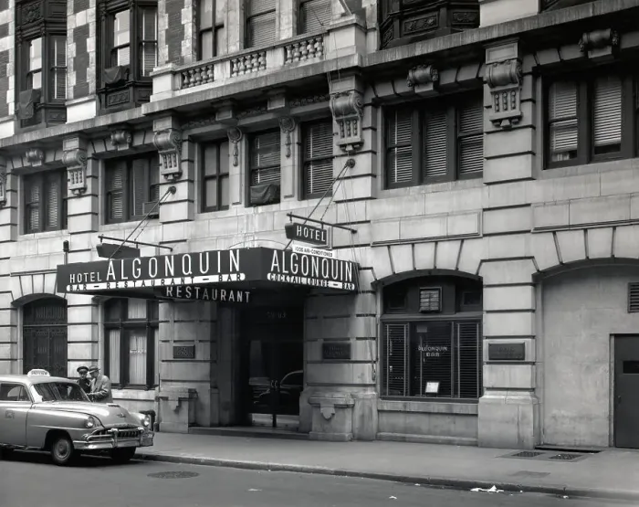 Framed Print : Hotel Algonquin, Exterior Shows Marquee Framed Print : Hotel Algonquin, Exterior Shows Marquee