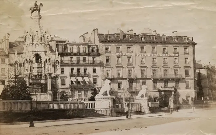 Framed Print : Hotel Beau Rivage Framed Print : Hotel Beau Rivage