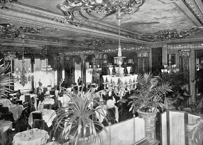 Framed Print : Hotel Savoy Dining Room Framed Print : Hotel Savoy Dining Room