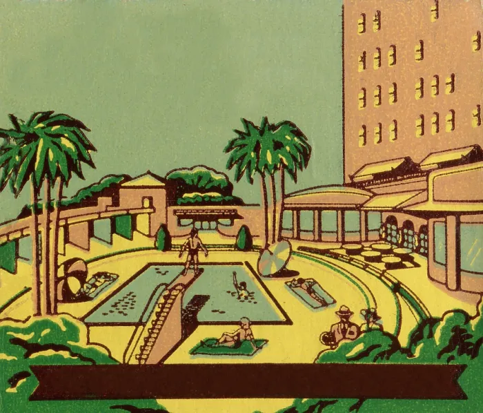Framed Print : Hotel swimming pool Framed Print : Hotel swimming pool