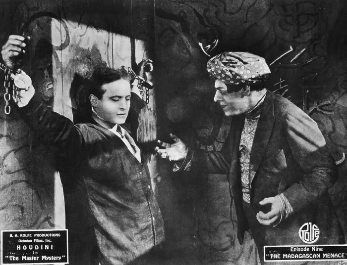 Framed Print : Houdini Chained Up In Movie Still Framed Print : Houdini Chained Up In Movie Still