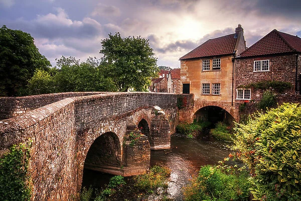 House on a bridge at Pensford, Somerset, England