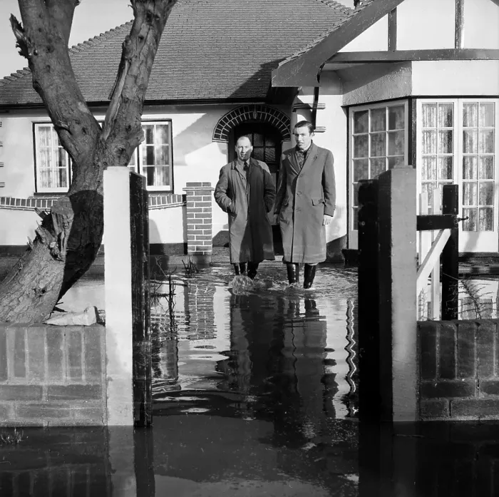 Framed Print : House In Floodwater Framed Print : House In Floodwater