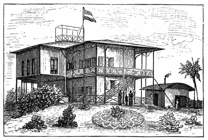 Framed Print : House of the Imperial Commissioner in Small - Popo (Togo) Framed Print : House of the Imperial Commissioner in Small - Popo (Togo)