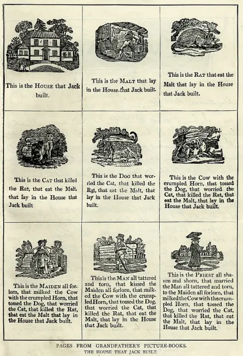 Framed Print : This Is the House That Jack Built, British nursery rhyme Framed Print : This Is the House That Jack Built, British nursery rhyme