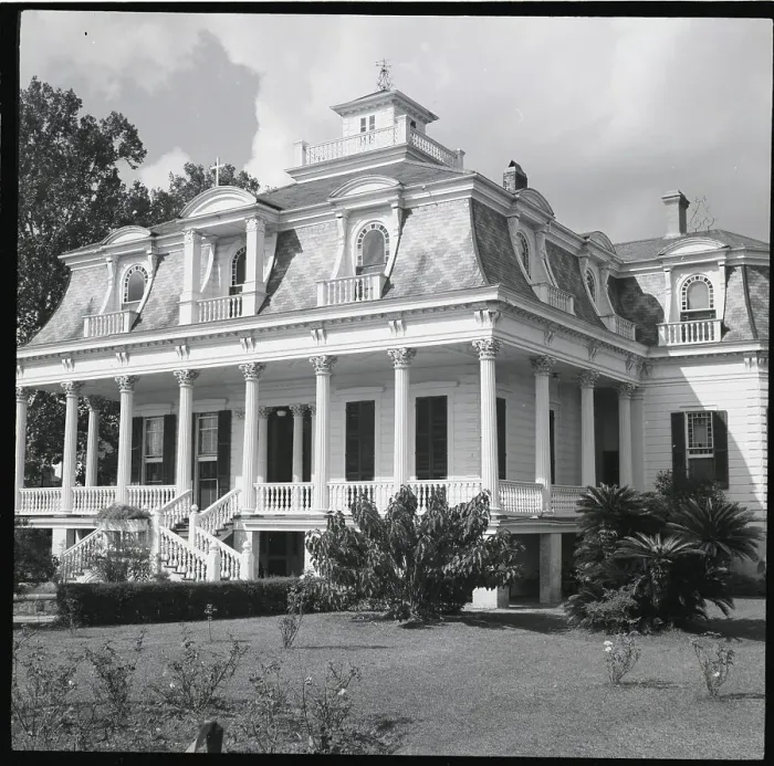 Framed Print : House In New Orleans, Porch, Mansard Win Framed Print : House In New Orleans, Porch, Mansard Win