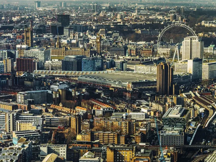 Framed Print : House of Parliament and Waterloo Station, London Framed Print : House of Parliament and Waterloo Station, London
