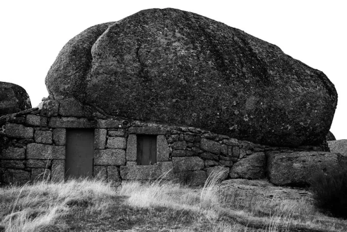 Framed Print : House under the Rocks, Portugal Framed Print : House under the Rocks, Portugal