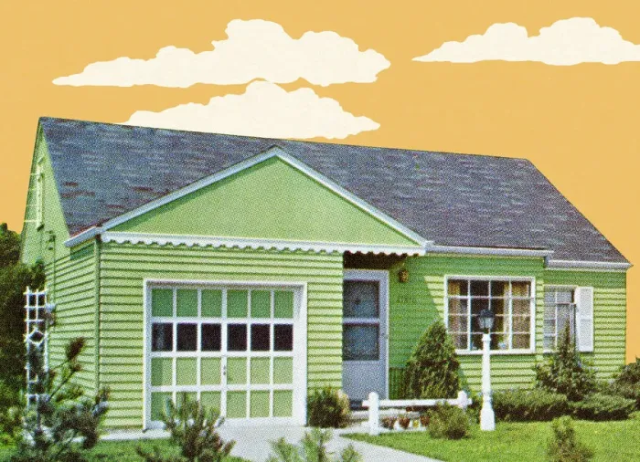 Framed Print : House in the Suburbs Framed Print : House in the Suburbs