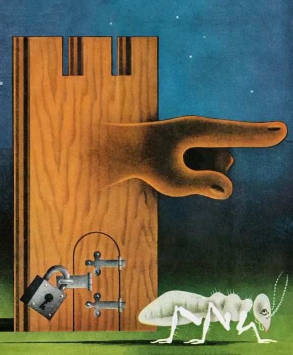 Framed Print : House Telling Ant to Leave Framed Print : House Telling Ant to Leave