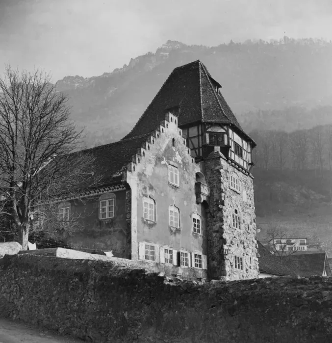 Framed Print : House At Vaduz Framed Print : House At Vaduz