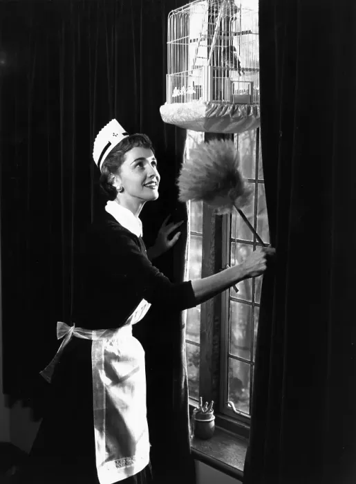 Framed Print : Housemaid At Work Framed Print : Housemaid At Work
