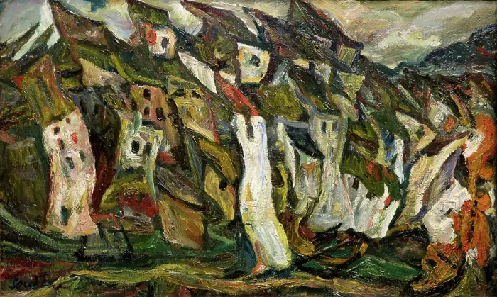 Framed Print : Houses, 1920-1921. Found in the collection of Musée de l'Orangerie, Paris Framed Print : Houses, 1920-1921. Found in the collection of Musée de l'Orangerie, Paris