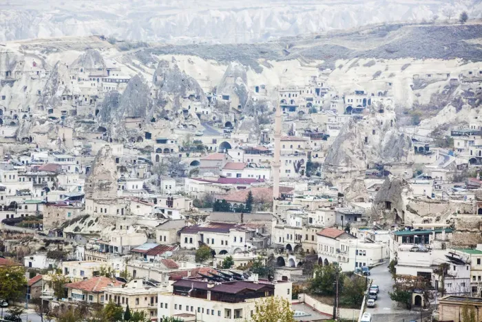 Framed Print : Houses and man-made cave dwellings Framed Print : Houses and man-made cave dwellings