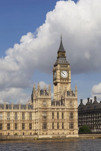 Houses of Parliament, Big Ben, River Thames, London, England, United Kingdom