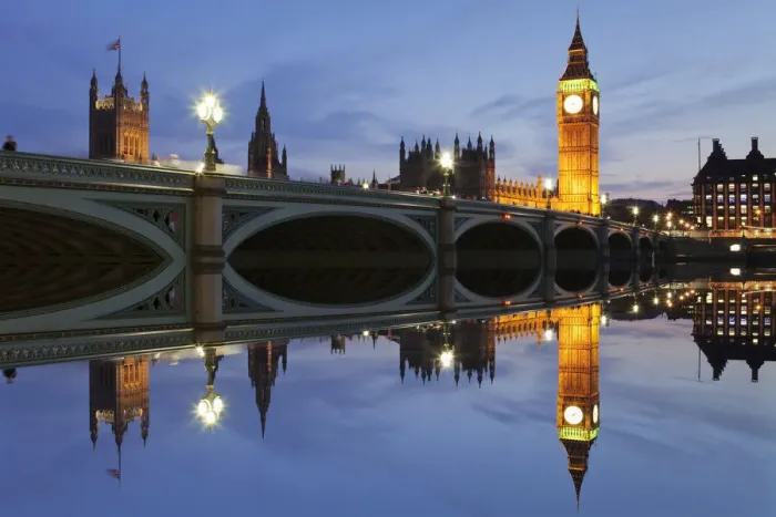 Framed Print : Houses of Parliament, Big Ben, Westminster Bridge, Thames, London, England, United Kingdom