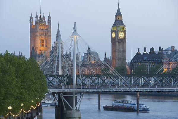 Houses of Parliment, River Thames, London, England