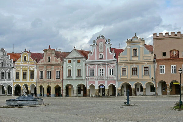 The houses in Telc