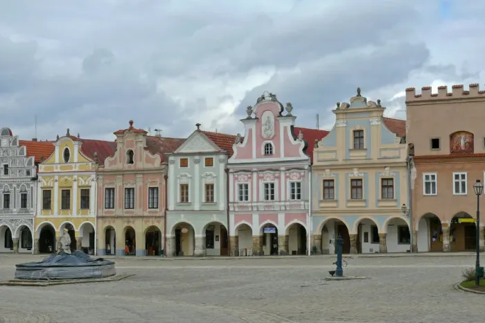 Framed Print : The houses in Telc Framed Print : The houses in Telc