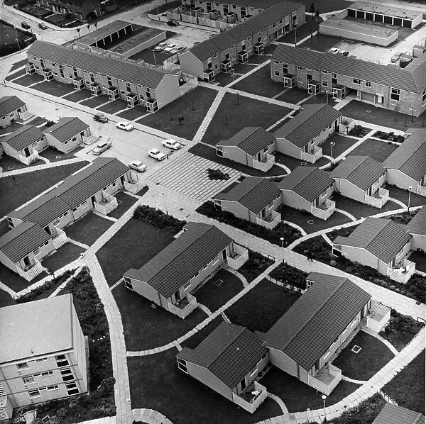 Housing. August 1969: Low-rise housing at Rowlatts Hill Estate in Leicester