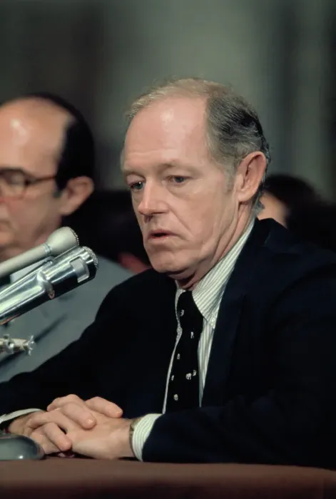 Framed Print : Howard E. Hunt Before Committee