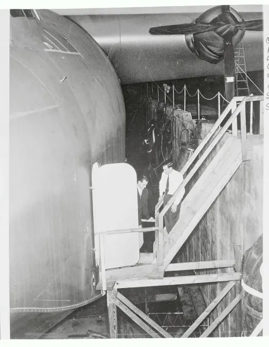 Framed Print : Howard Hughes Entering the Hercules Airplane Framed Print : Howard Hughes Entering the Hercules Airplane