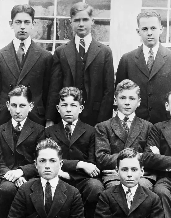 Framed Print : Howard Hughes with Schoolmates