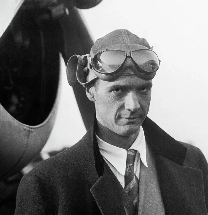 Framed Print : Howard Hughes Standing in Front of Airplane Framed Print : Howard Hughes Standing in Front of Airplane