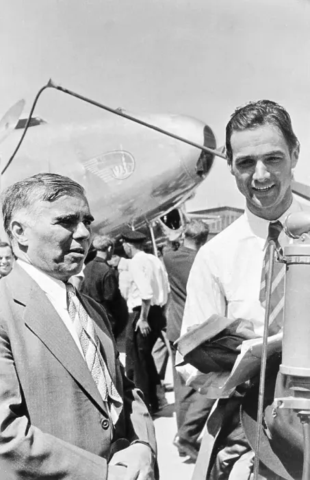 Framed Print : Howard Hughes with A Troyanovsky